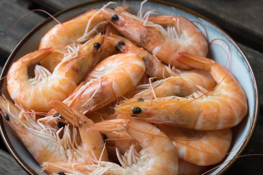 Crevettes sautées flambées