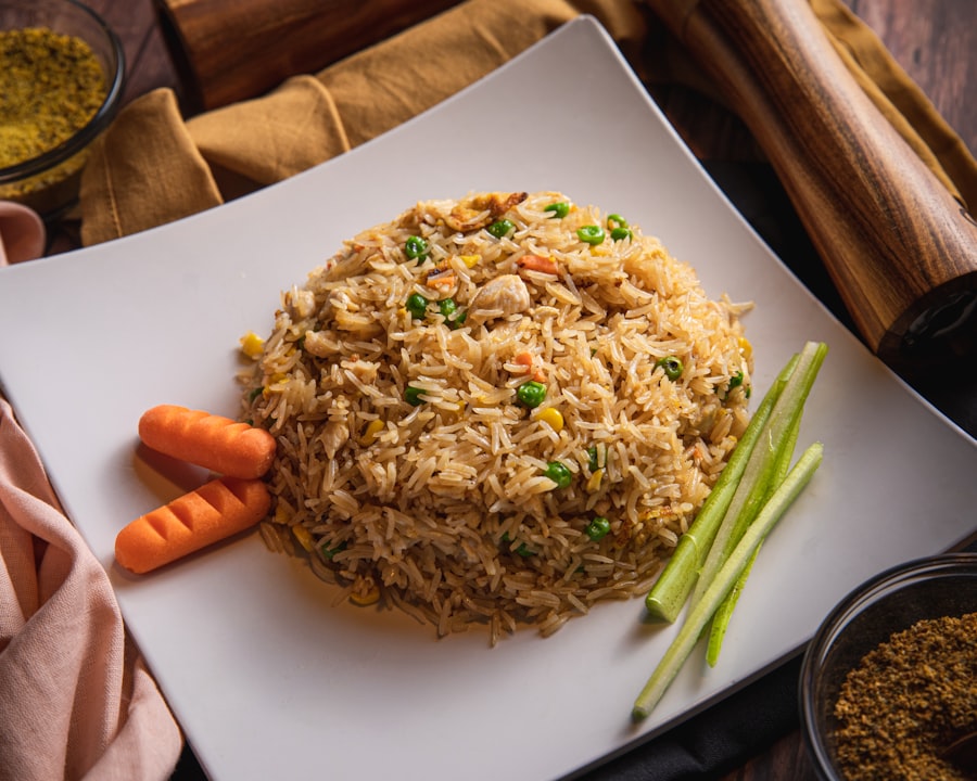 Riz cantonais aux crevettes